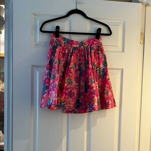 Tracy Feith Vibrant Floral Skater Skirt